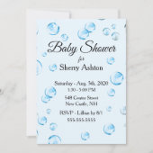 C'est une Invitation de Baby shower de bulle (Devant)