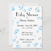 C'est une Invitation de Baby shower de bulle (Devant)