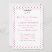 C'est une invitation de Baby shower de fille (Devant)