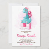 C'est une invitation de Baby shower de fille migno (Devant)