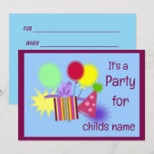 C'est une invitation de fête (Devant / Derrière)