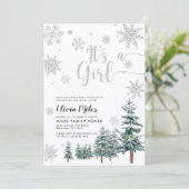 C'est une invitation de fille, baby shower d'hiver (Debout devant)