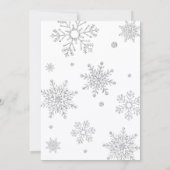 C'est une invitation de fille, baby shower d'hiver (Dos)