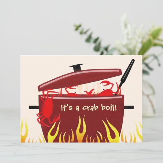 C'est une invitation de partie d'ébullition de (Debout devant)