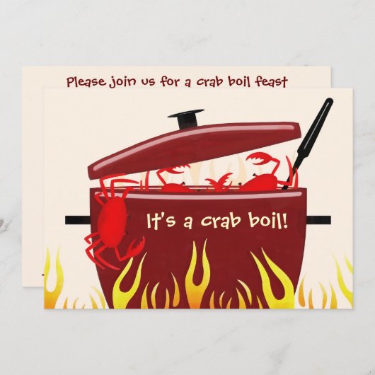 C'est une invitation de partie d'ébullition de (Devant / Derrière)