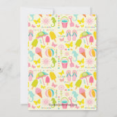 C'est une invitation de réception au bord de la (Dos)