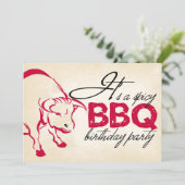 C'est une invitation épicée à la fête d'anniversai (Debout devant)