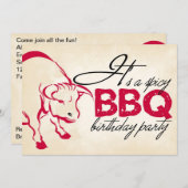 C'est une invitation épicée à la fête d'anniversai (Devant / Derrière)