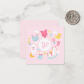 C'est une invitation fille/Baby shower (Devant/Arrière en situation)