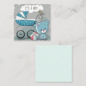 C'est une invitation garçon/Baby shower (Devant / Derrière)