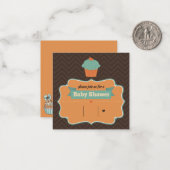 C'est une invitation garçon/Baby shower (Devant/Arrière en situation)