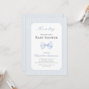C'est une invitation pour Baby shower garçon