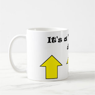 C'est une journée "à moitié pleine" ! tasse à café