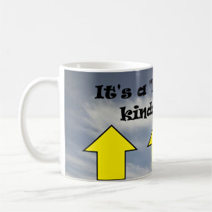 C'est une journée "à moitié pleine" ! tasse à café