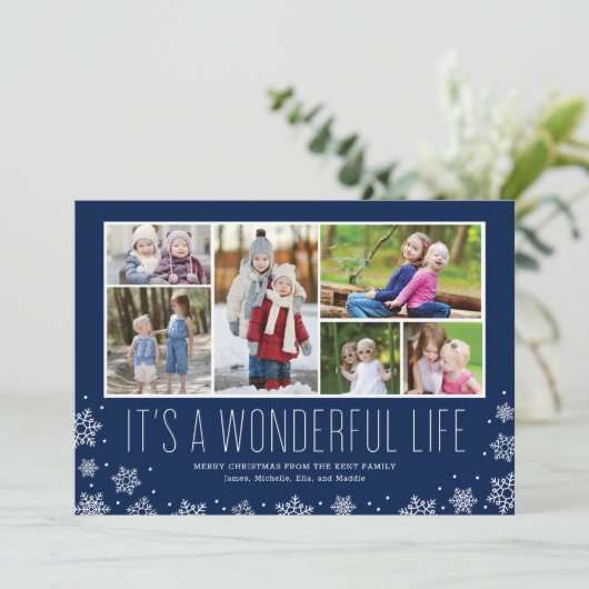 C'est une merveilleuse carte de vacances multi-pho (Debout devant)