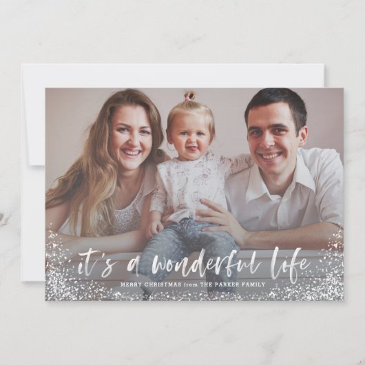 C'est une merveilleuse carte photo de Noël (Devant)