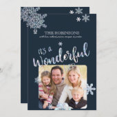 C'est une merveilleuse carte photo de Noël (Devant / Derrière)