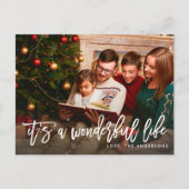 C'est une merveilleuse carte postale de Noël (Devant)