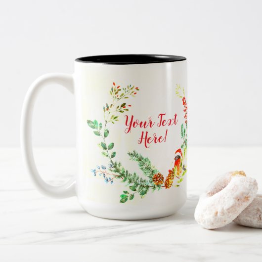 C'est une Mug de Noël/Vacances hivernales (Avec donut)