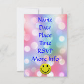 C'est une partie ! Amusement, invitation colorée (Dos)