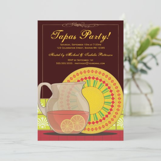 C'est une soirée Tapas ! Invitation de l'heure heu (Debout devant)