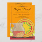 C'est une soirée Tapas ! Invitation joyeuse à Fies (Devant / Derrière)