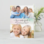 C'est une Vie merveilleuse 2 Photo Carte de Noël (Debout devant)