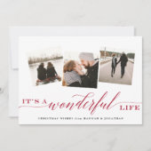 C'est une vie merveilleuse | Carte de collage phot (Devant)