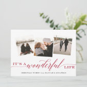 C'est une vie merveilleuse | Carte de collage phot (Debout devant)