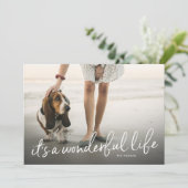 C'est une vie merveilleuse Carte photo de vacances (Debout devant)