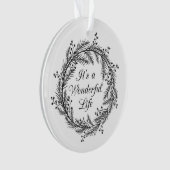 C'est une vie merveilleuse - ornement de Noël (devant)