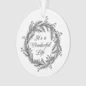 C'est une vie merveilleuse - ornement de Noël (devant)