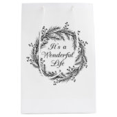 C'est une vie merveilleuse - sac de cadeau de Noël (Devant)