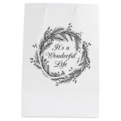 C'est une vie merveilleuse - sac de cadeau de Noël (Dos)