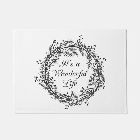 C'est une vie merveilleuse - tapis de porte de (Devant)