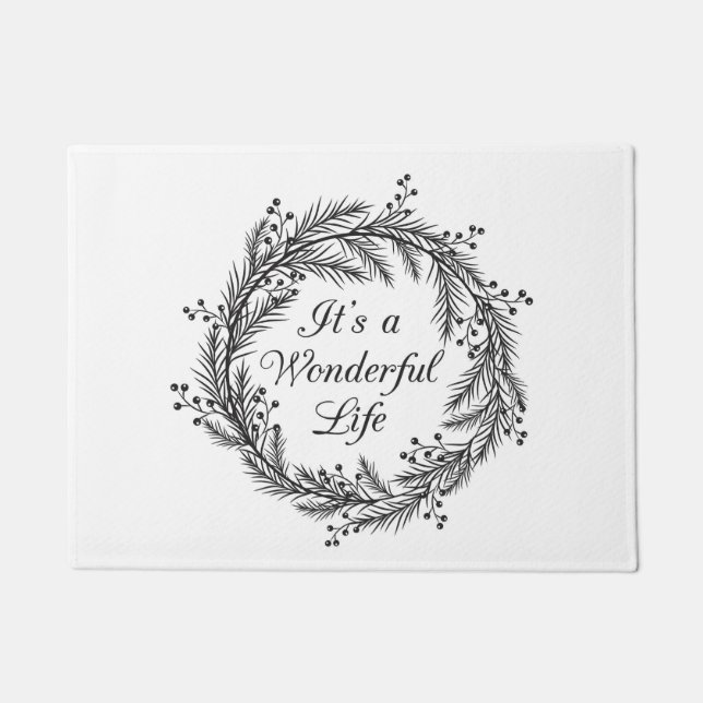 C'est une vie merveilleuse - tapis de porte de (Devant)