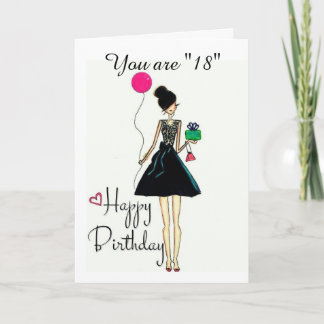 **C'EST VOTRE **18** ANNIVERSAIRE ! ! !** Carte AN
