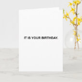 C'est votre anniversaire. Carte (Fleur jaune)