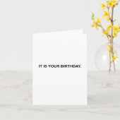 C'est votre anniversaire.  Carte de note (Fleur jaune)