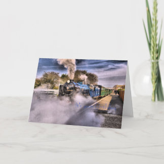 C'est votre anniversaire, carte de train de vapeur