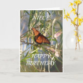 **C'EST VOTRE ANNIVERSAIRE ! ! !** CARTE "NIECE" (Fleur jaune)