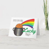 C'est votre carte de félicitations Rainbow Day Luc