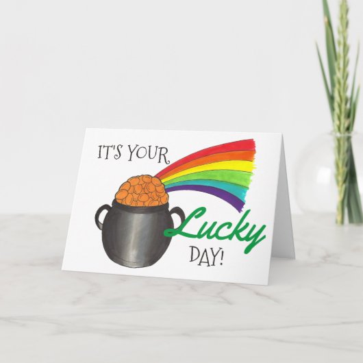C'est votre carte de félicitations Rainbow Day Luc (Devant)
