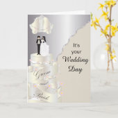 C'est votre carte de jour de mariage (Fleur jaune)