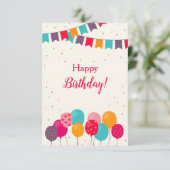 C'est votre carte de voeux d'anniversaire (Debout devant)