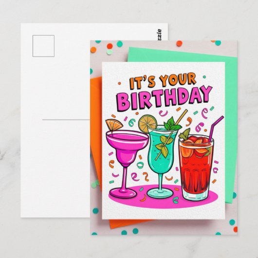 C'est votre Cartes postales d'anniversaire (Devant / Derrière)