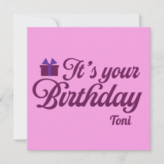 C'est votre invitation d'anniversaire