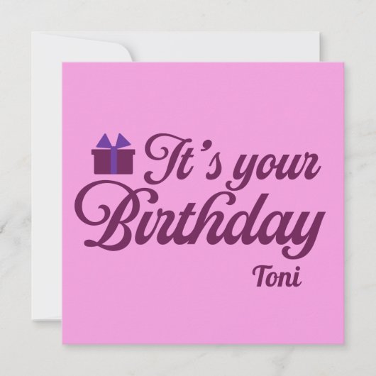 C'est votre invitation d'anniversaire (Devant)