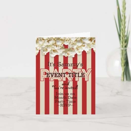 C'est votre invitation de fête 12 lignes 2 côté pe (Devant)