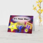 "C'est votre jour !" carte de version de congrats (Fleur jaune)